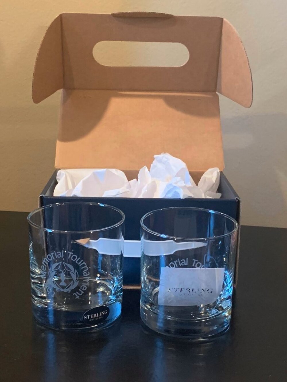 FOR GOLF FANS, STERLING CUT GLASS, JACK NICKLAUS MEMORIAL TOURNAMENT, NIB